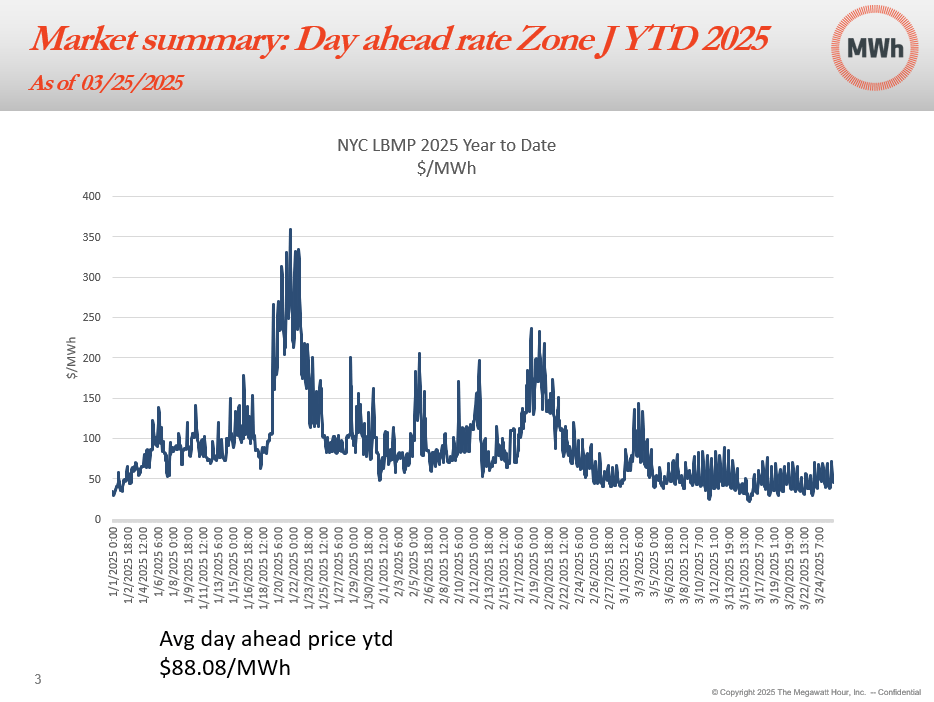 Both index and forward markets have experienced increased volatility in 2025